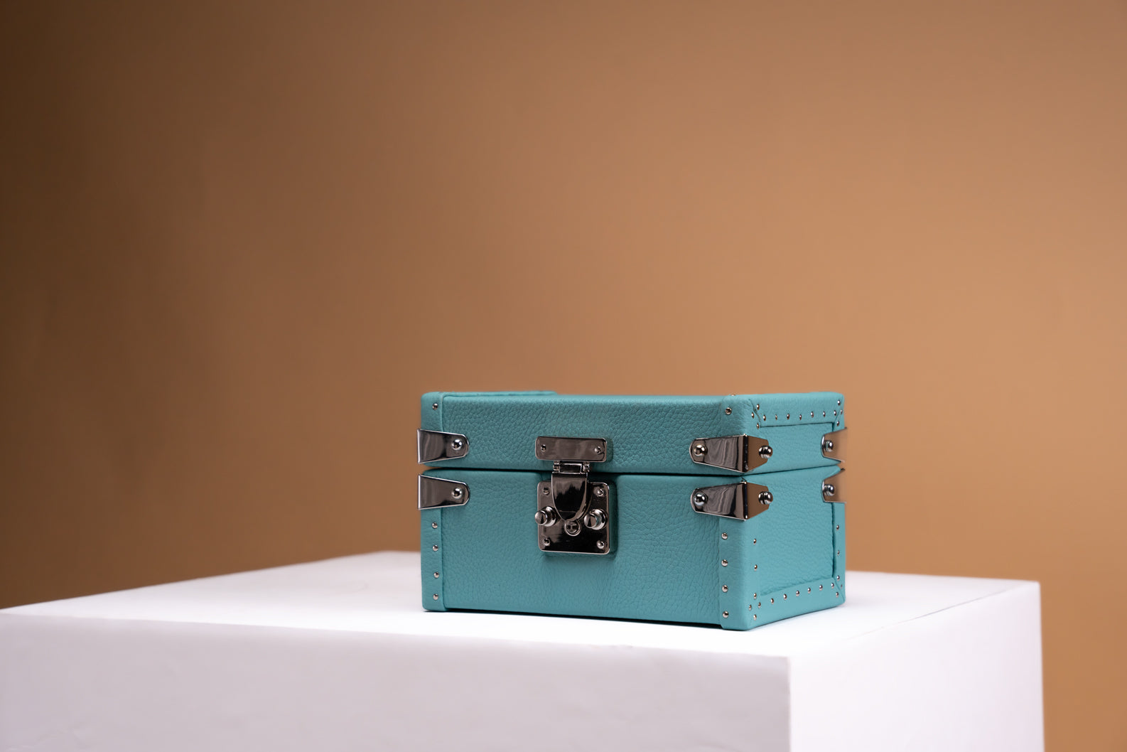 Petra Watch Case - Togo Tiffany Blue For 2 Watches