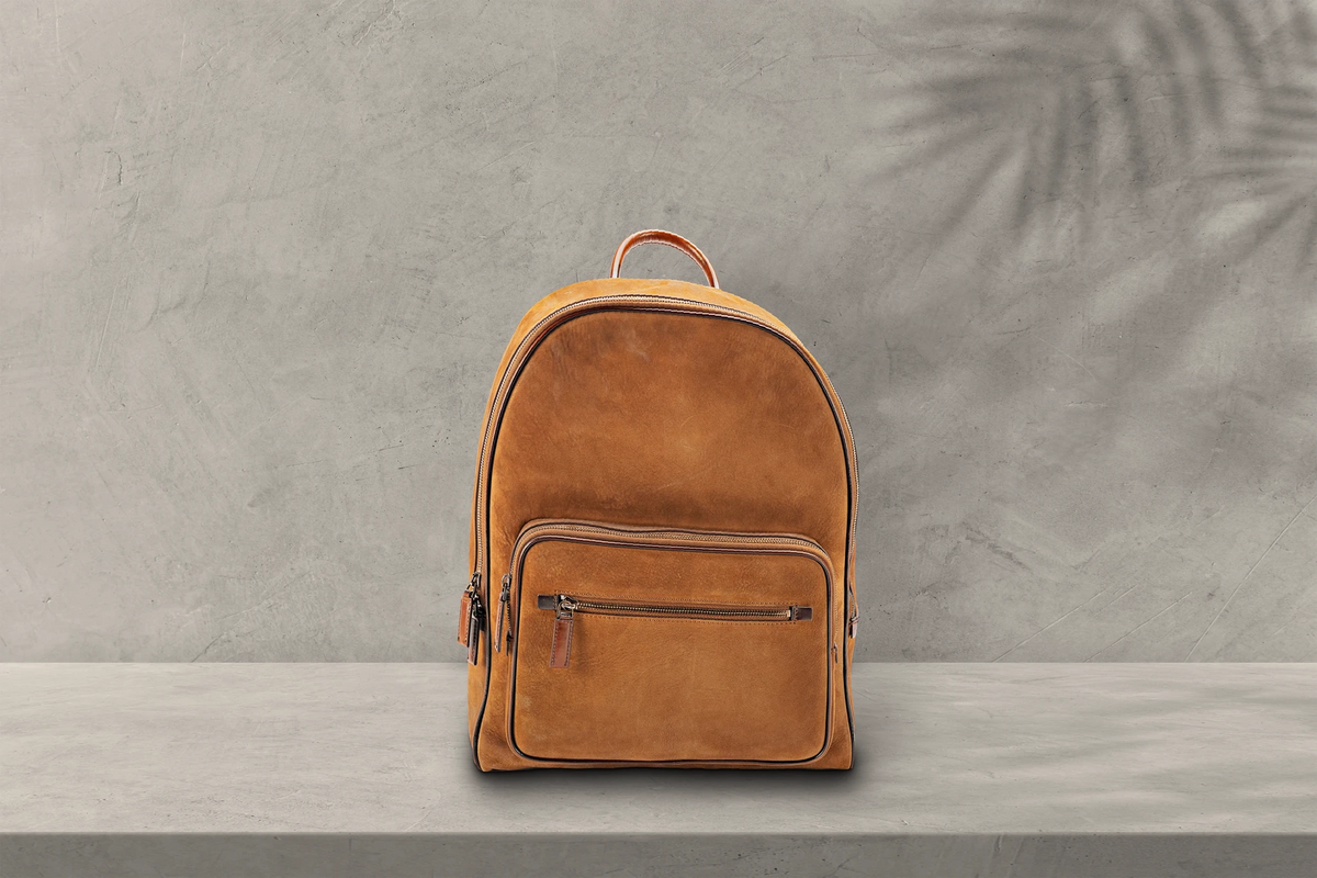 Bosphorus LeatherAdventure Backpack - Nubuck Camel