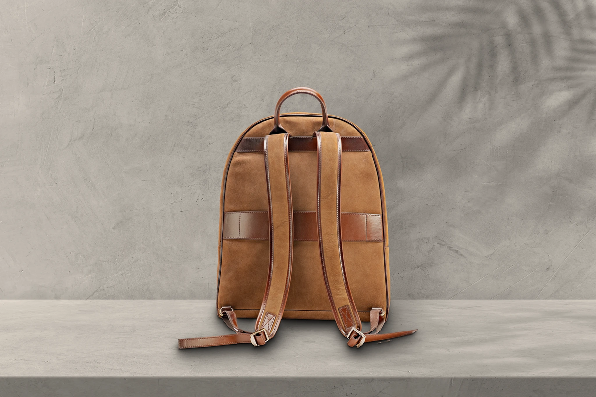 Bosphorus LeatherAdventure Backpack - Nubuck Camel