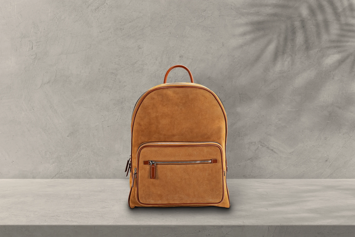 Bosphorus LeatherAdventure Backpack - Nubuck Camel