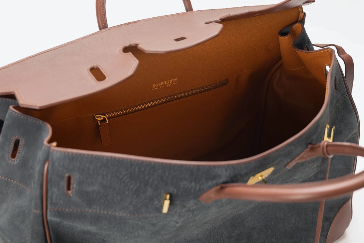 Bosphorus LeatherDuffle - Nubuck Black