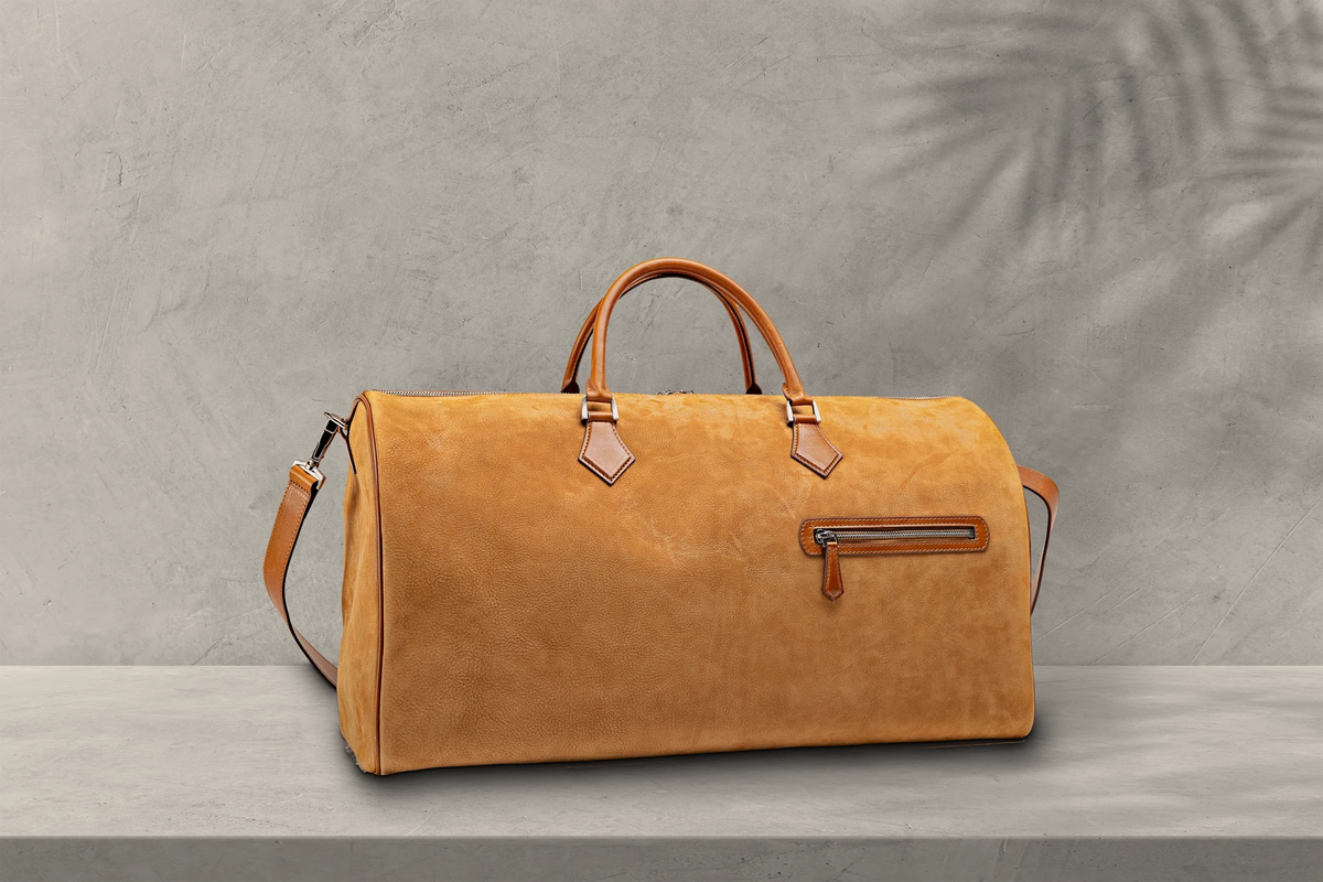 Bosphorus LeatherDuffle - Nubuck Camel