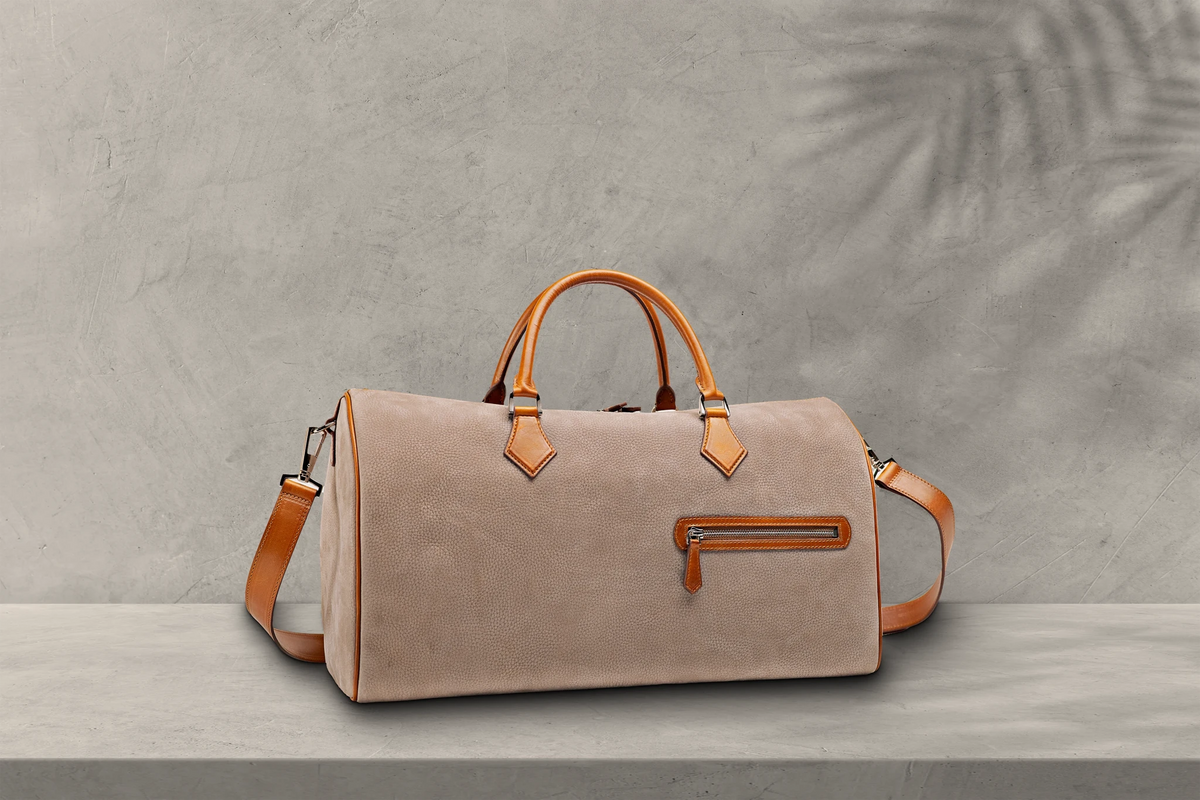 Bosphorus LeatherDuffle - Nubuck Grey
