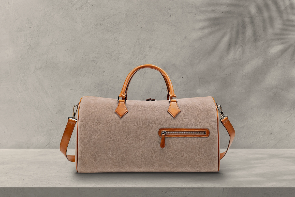 Bosphorus LeatherDuffle - Nubuck Grey