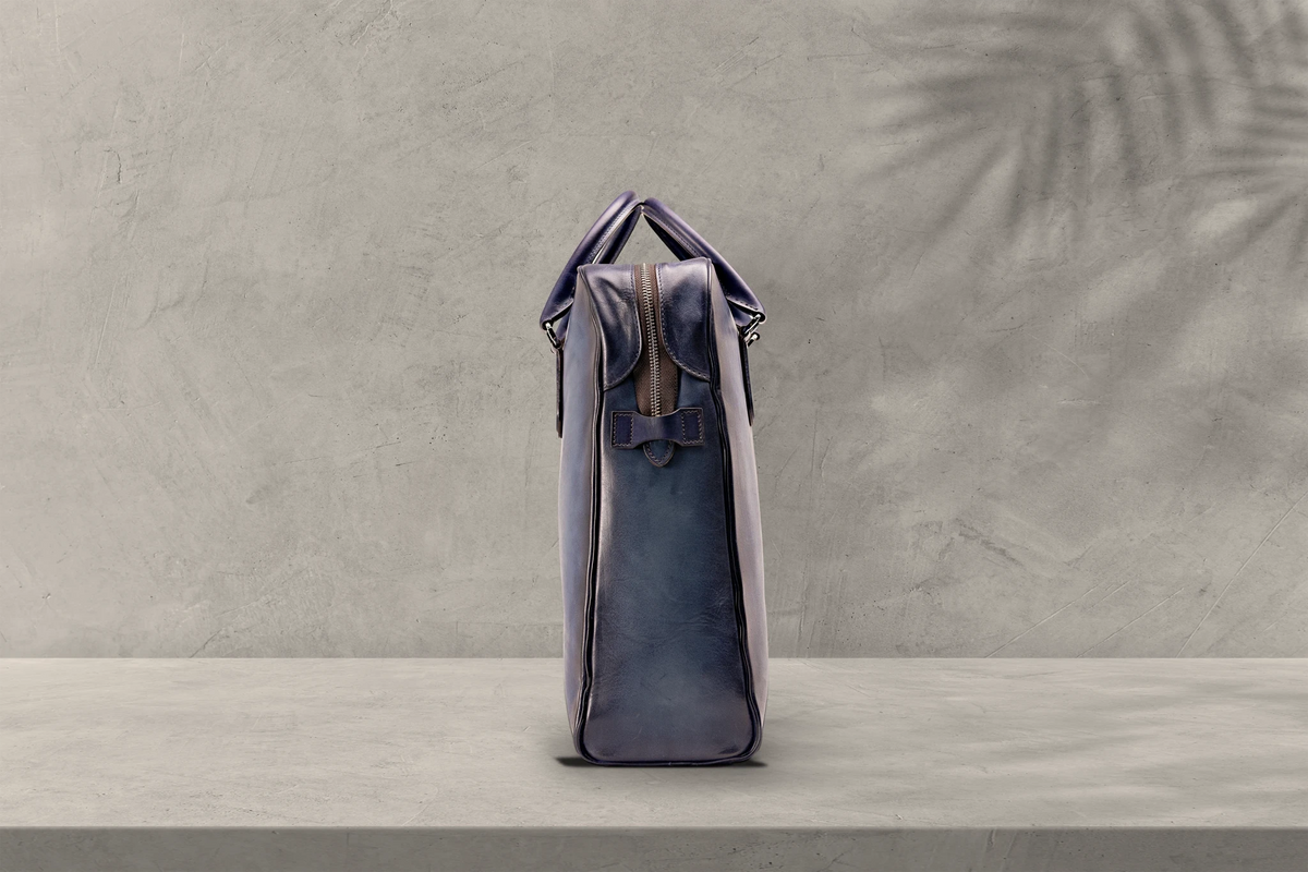Bosphorus LeatherTote - Patina Blue