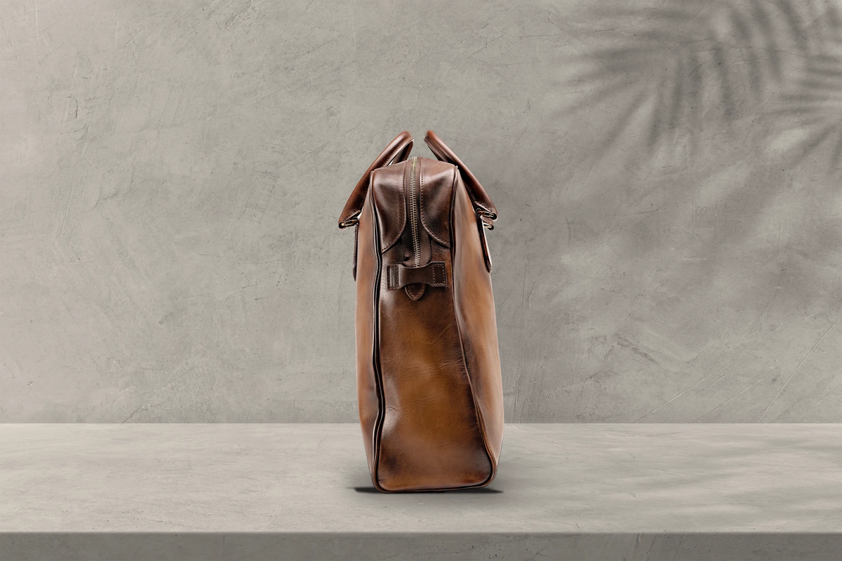 Bosphorus LeatherTote - Patina Brown