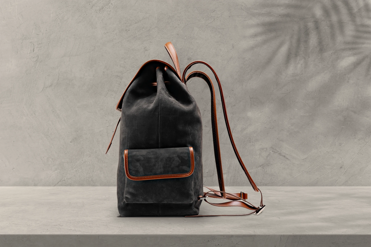Bosphorus LeatherVoyager Backpack - Nubuck Black