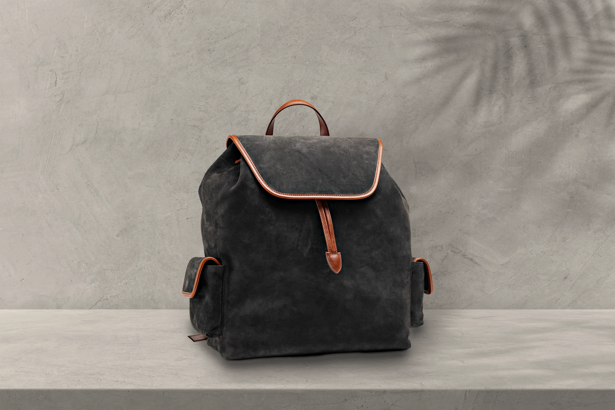 Bosphorus LeatherVoyager Backpack - Nubuck Black