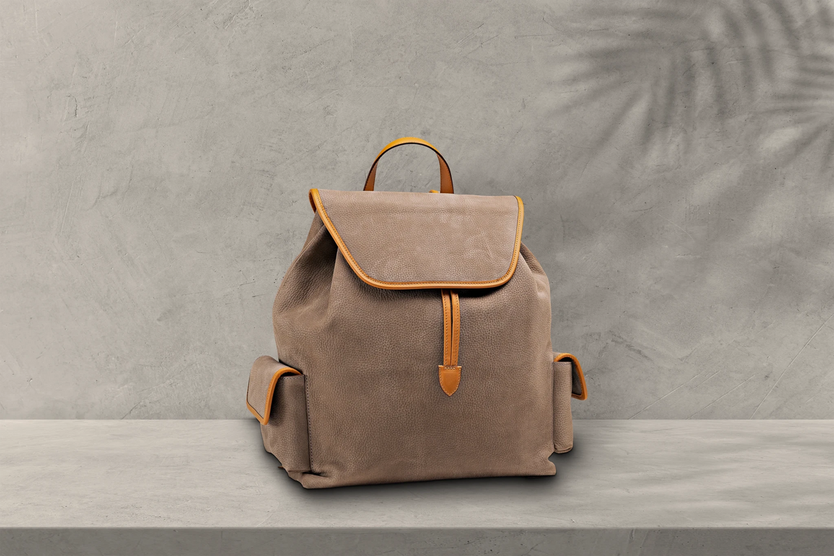 Bosphorus LeatherVoyager Backpack - Nubuck Grey