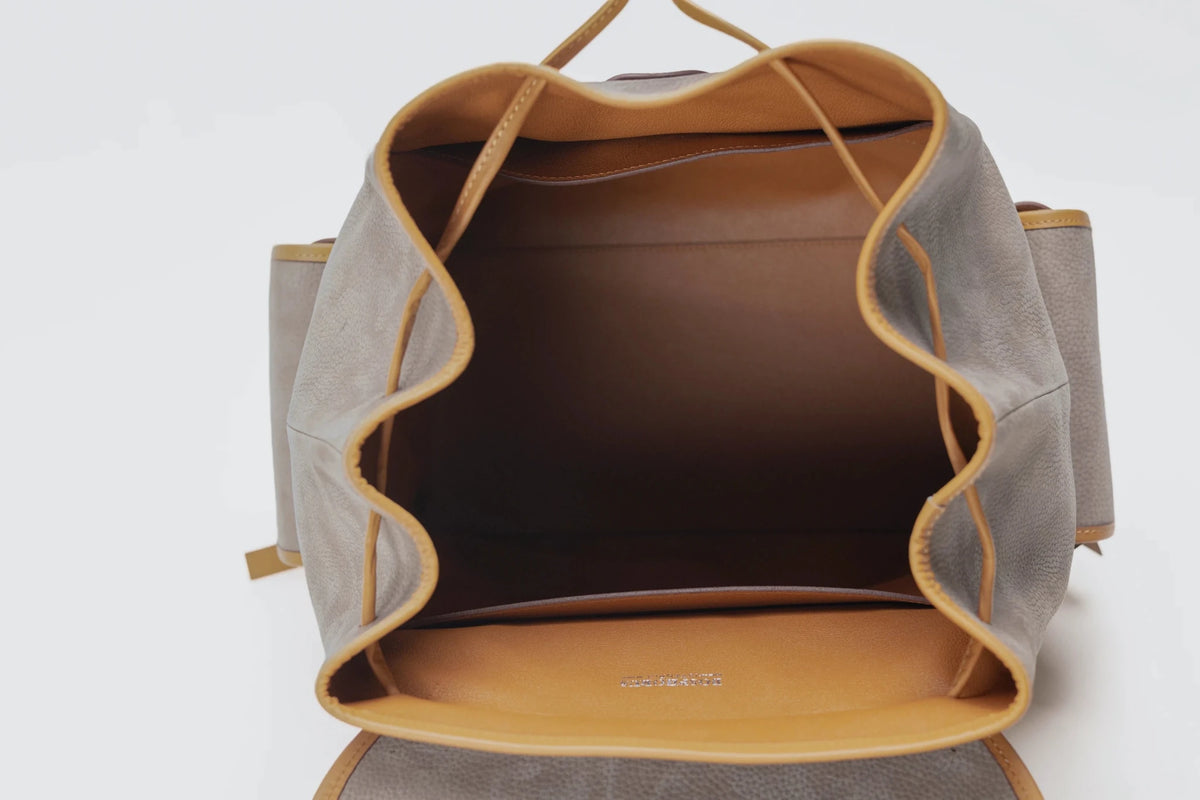 Bosphorus LeatherVoyager Backpack - Nubuck Grey