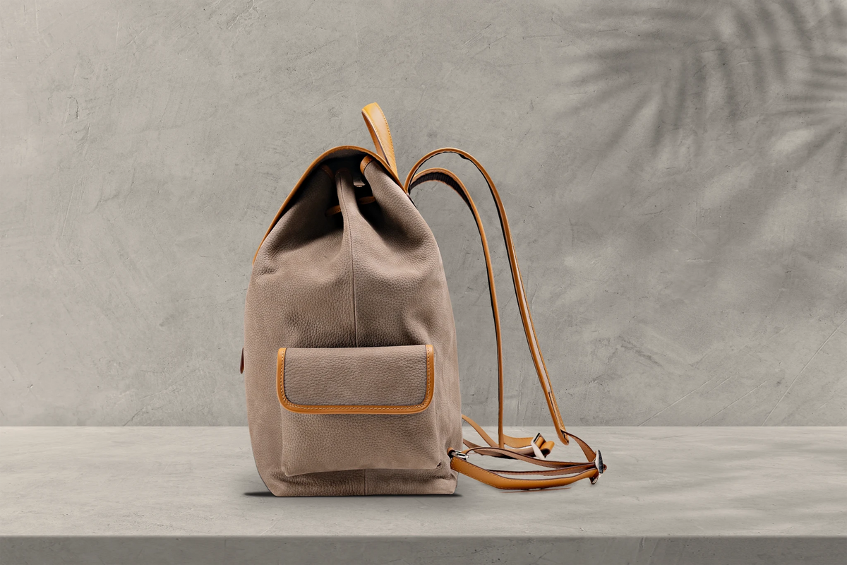 Bosphorus LeatherVoyager Backpack - Nubuck Grey