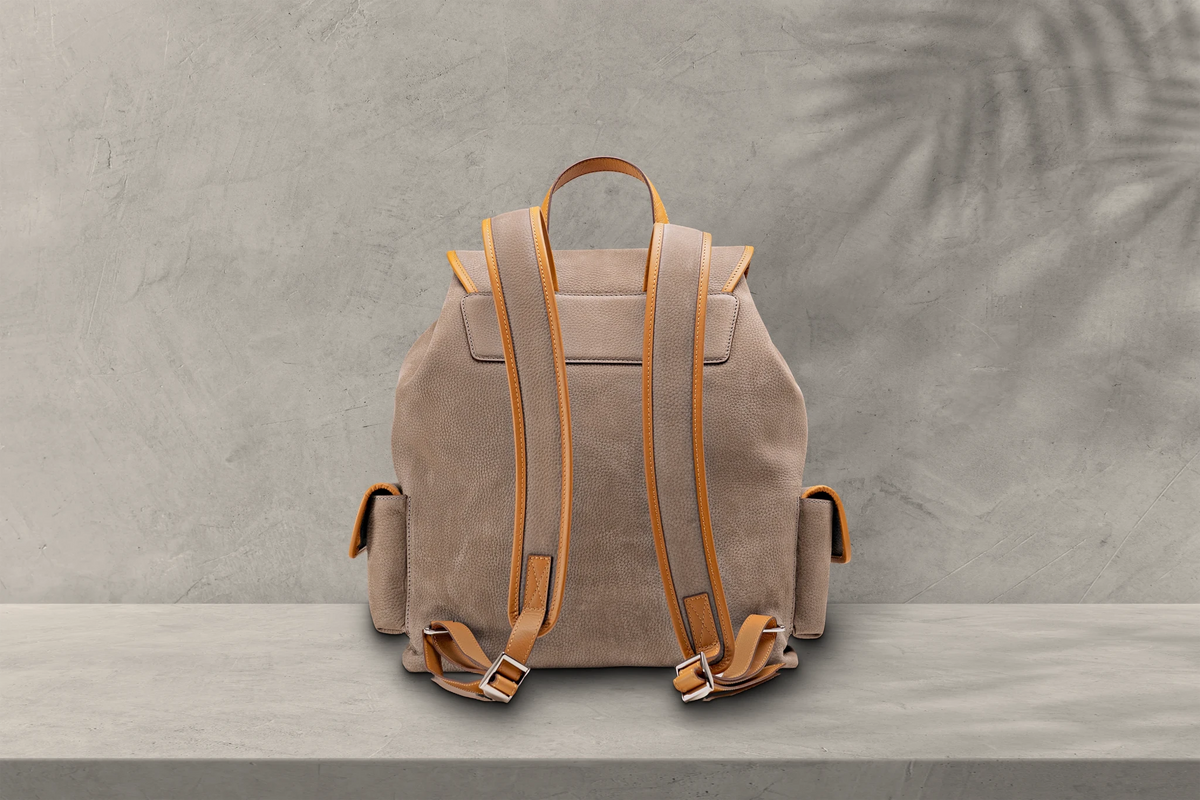 Bosphorus LeatherVoyager Backpack - Nubuck Grey