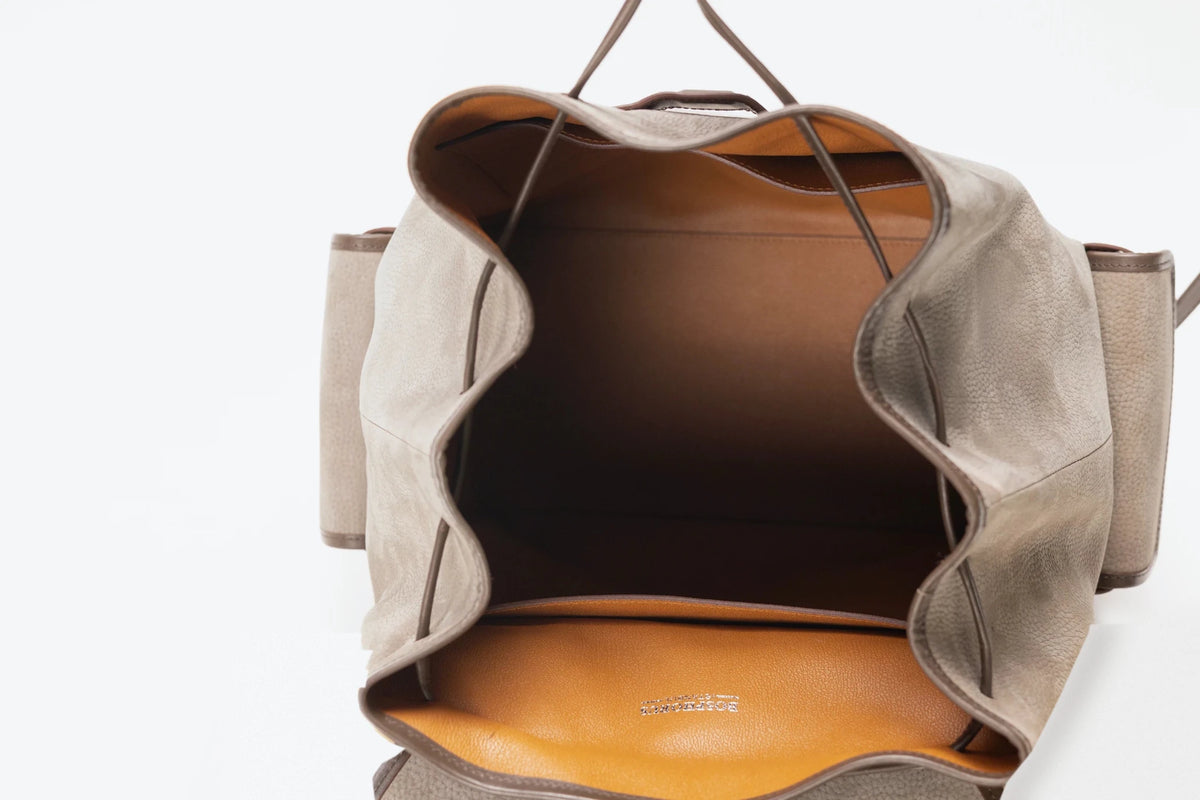 Bosphorus LeatherVoyager Backpack - Nubuck Grey