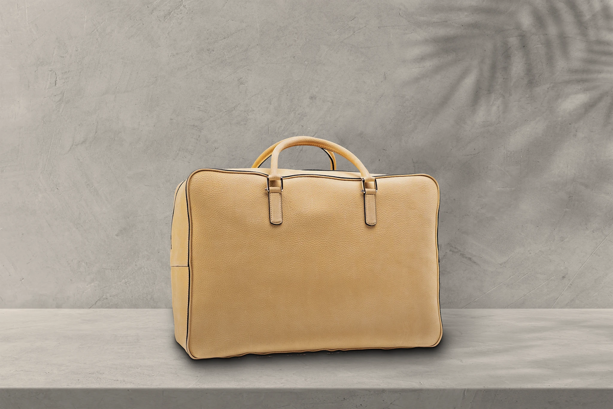 Bosphorus LeatherWeekender - Nubuck Cream