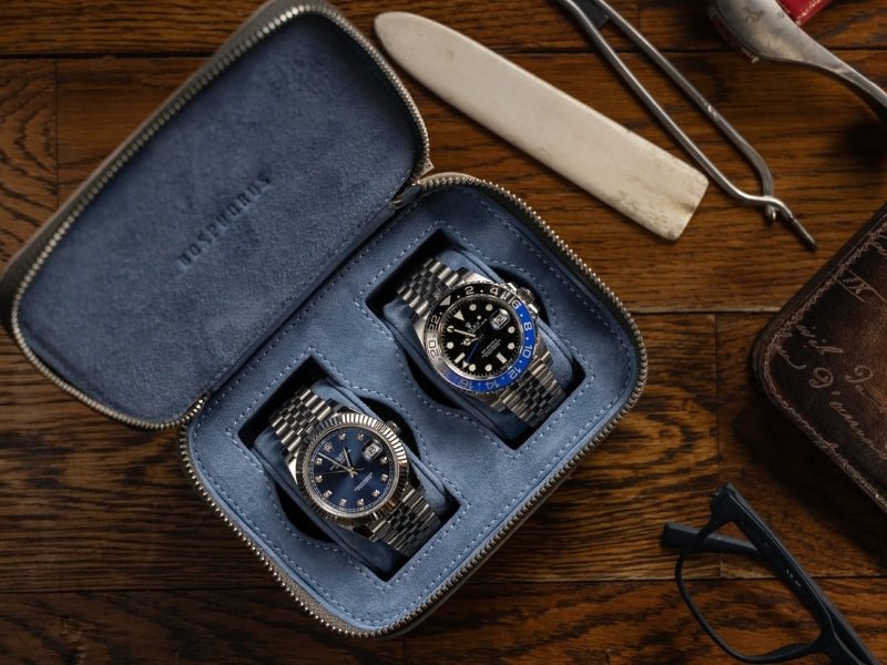 Discover the Ephesus Watch Case – lightweight, suede-lined, and zip ...
