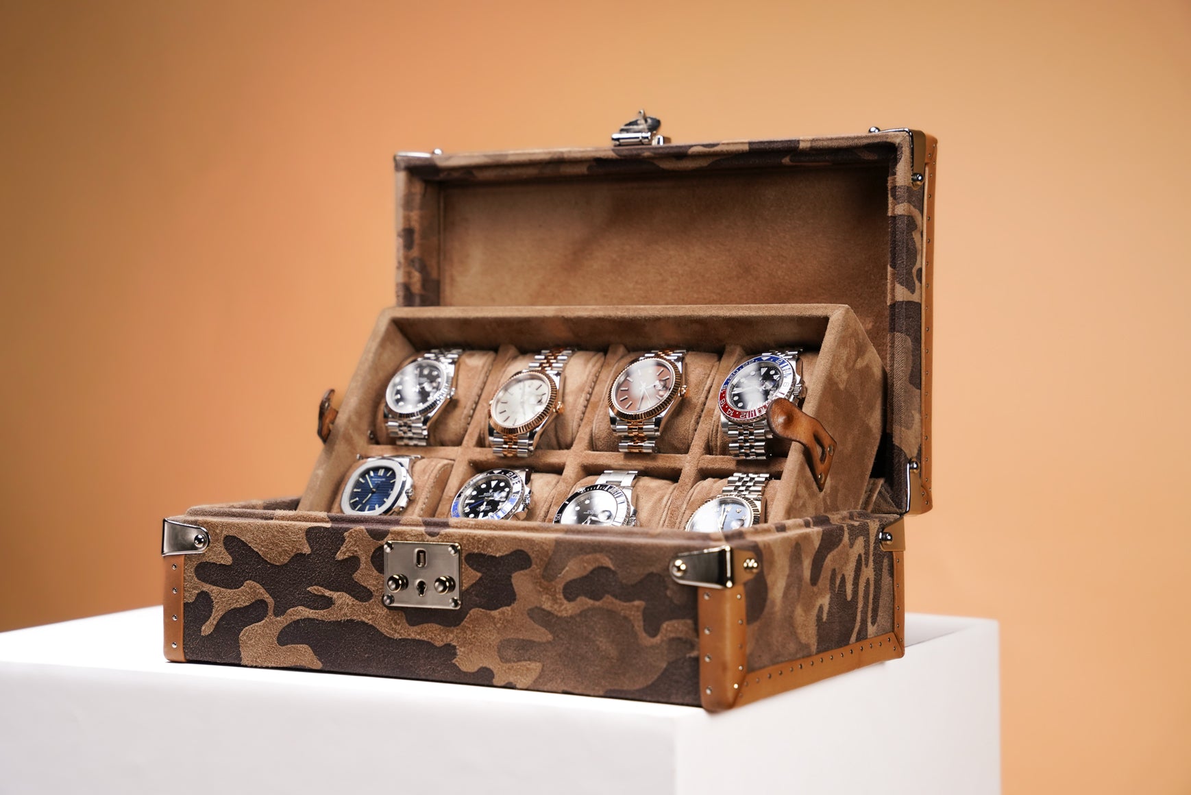 Petra Watch Case - Camouflage Sand