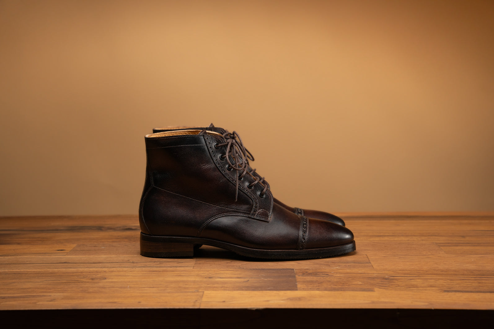 Bosphorus Leather Boots - Cadbury