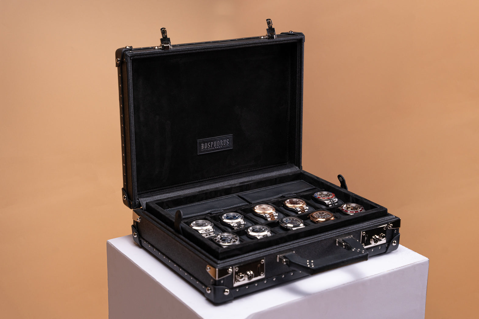 Watch Collector Case - Master Edition Saffiano Black