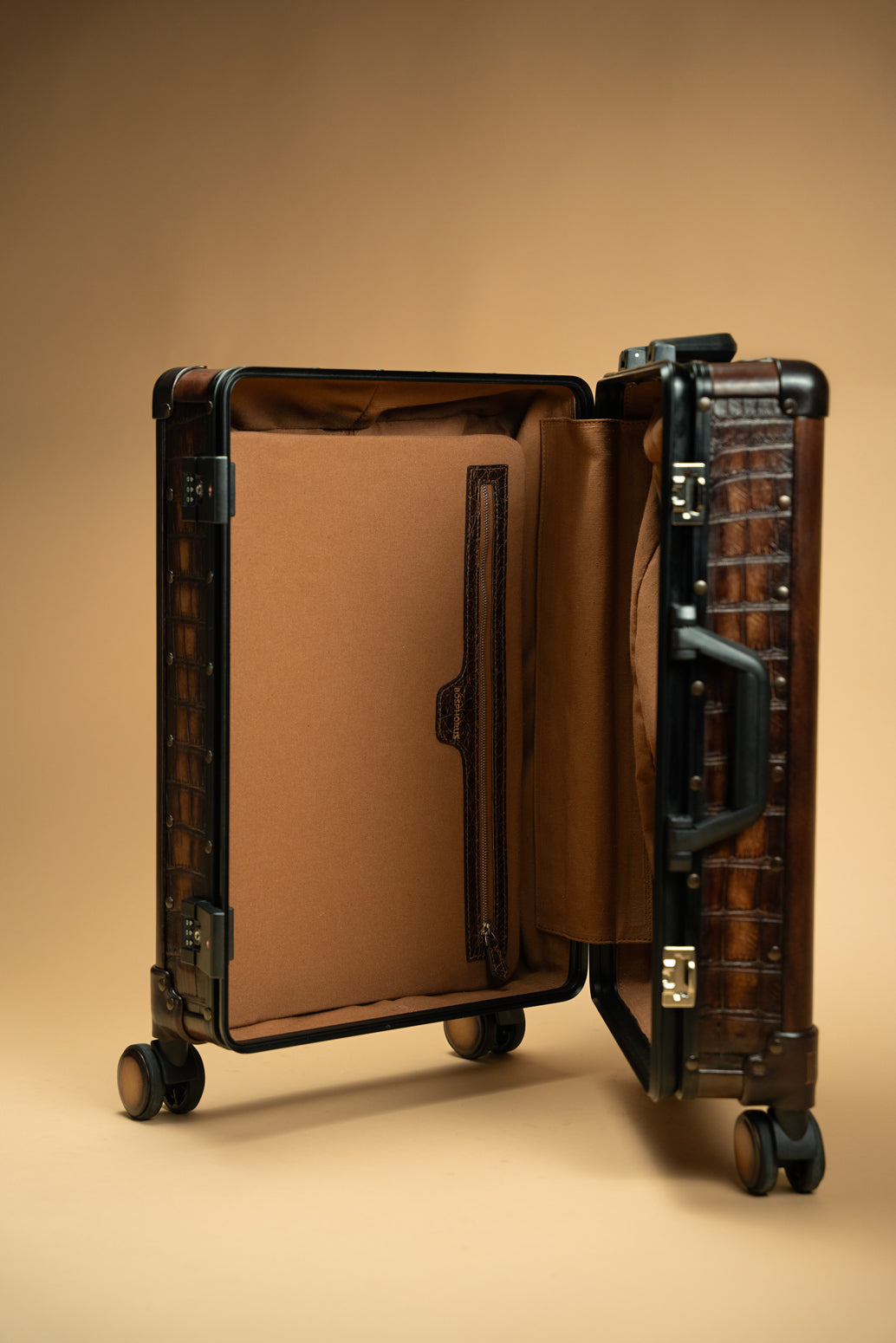 Bosphorus Handmade Luggage - Alligator Brown