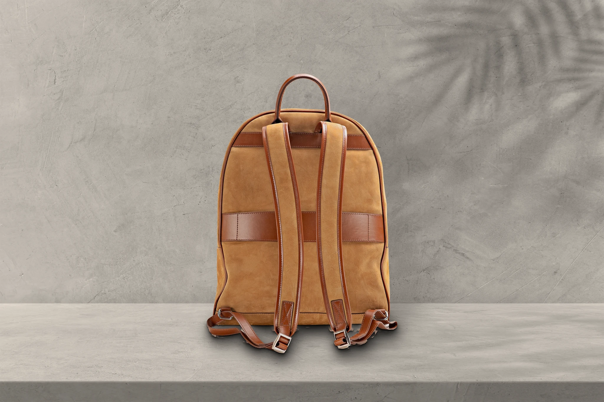 Bosphorus LeatherAdventure Backpack - Nubuck Camel