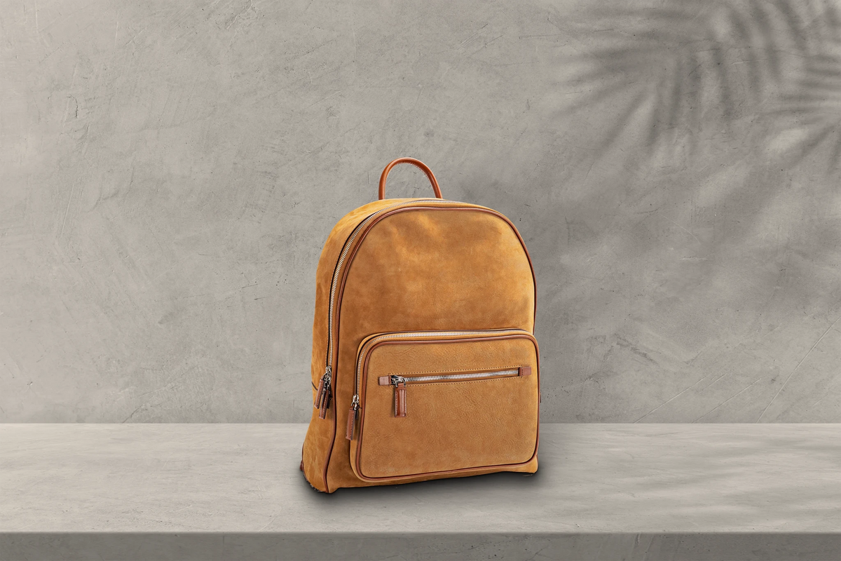 Bosphorus LeatherAdventure Backpack - Nubuck Camel