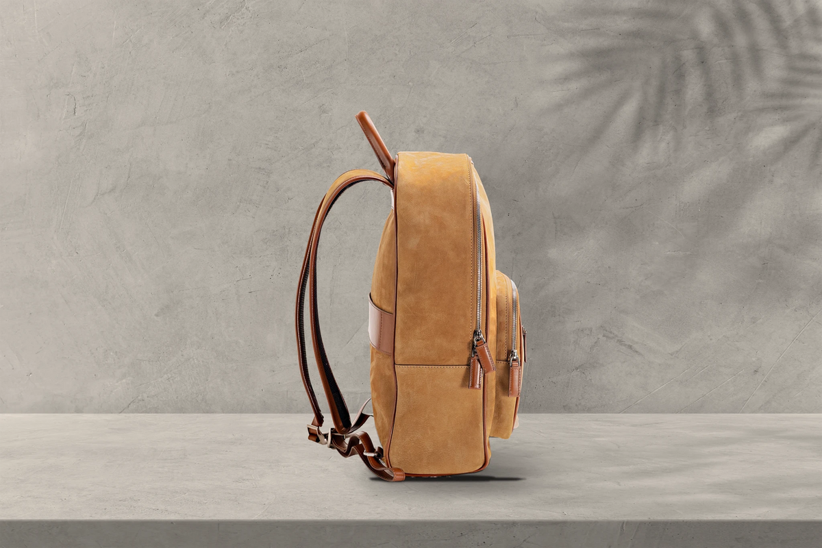 Bosphorus LeatherAdventure Backpack - Nubuck Camel