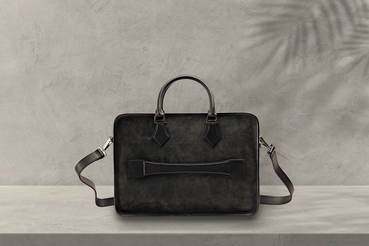 Bosphorus LeatherBriefcase - Nubuck Black