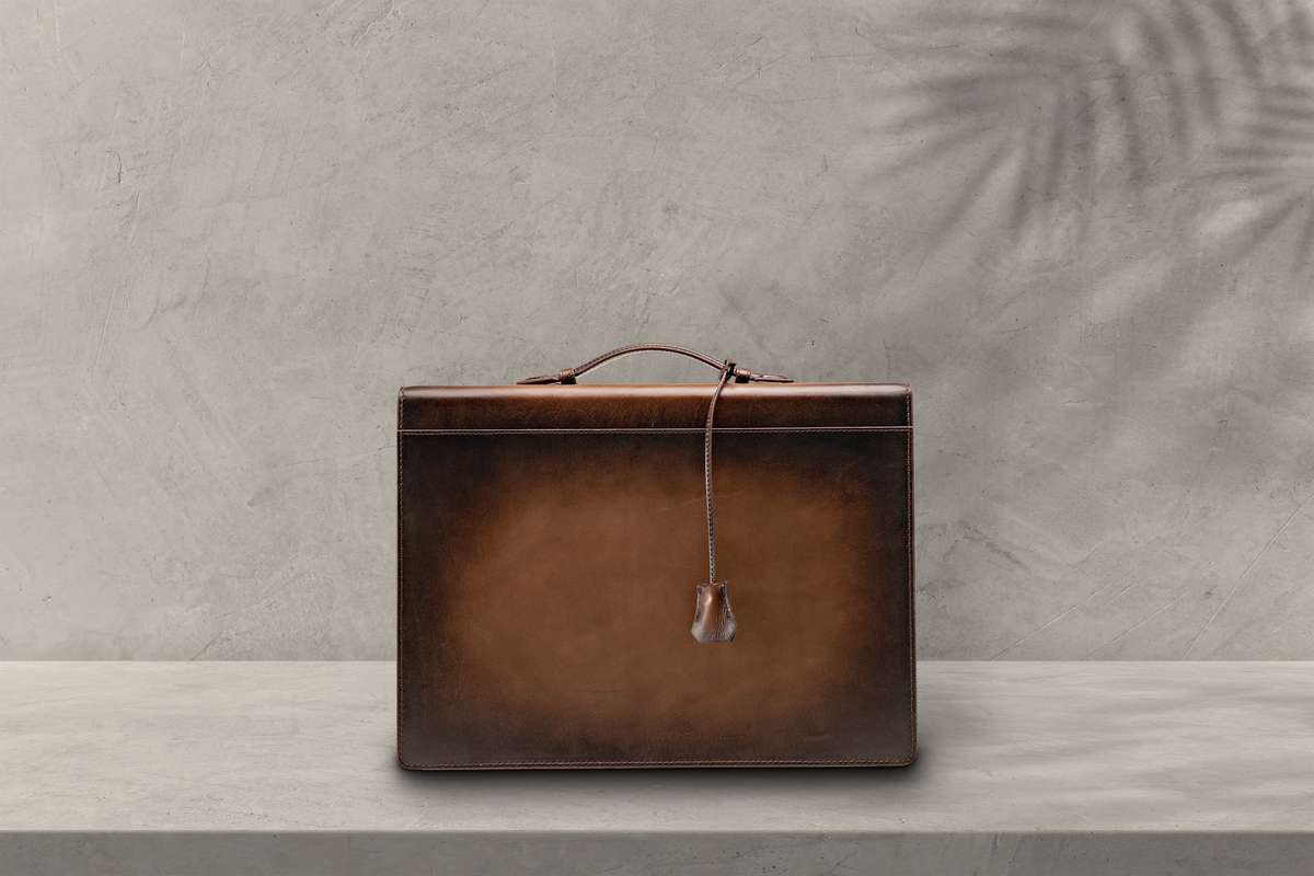 Bosphorus LeatherBriefcase - Patina Brown