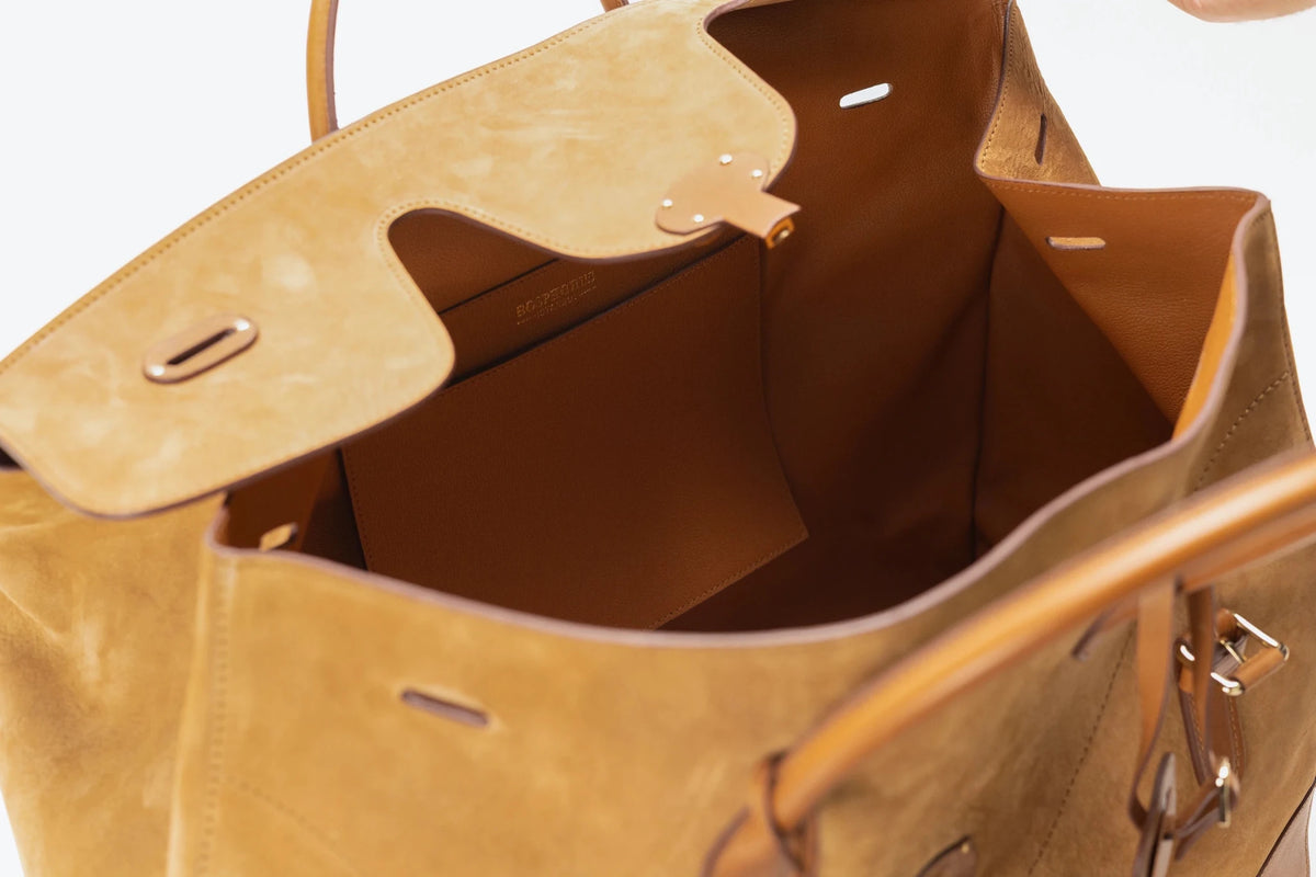 Bosphorus LeatherDuffle - Nubuck Camel