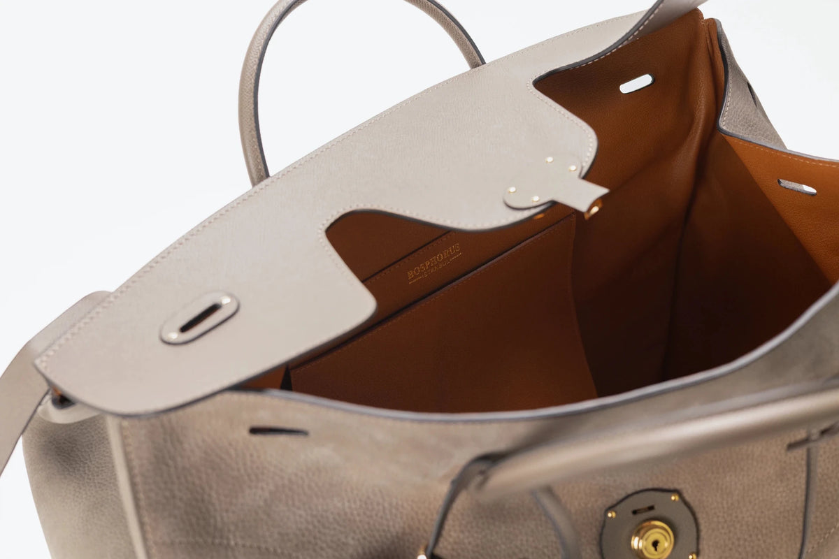 Bosphorus LeatherDuffle - Nubuck Grey
