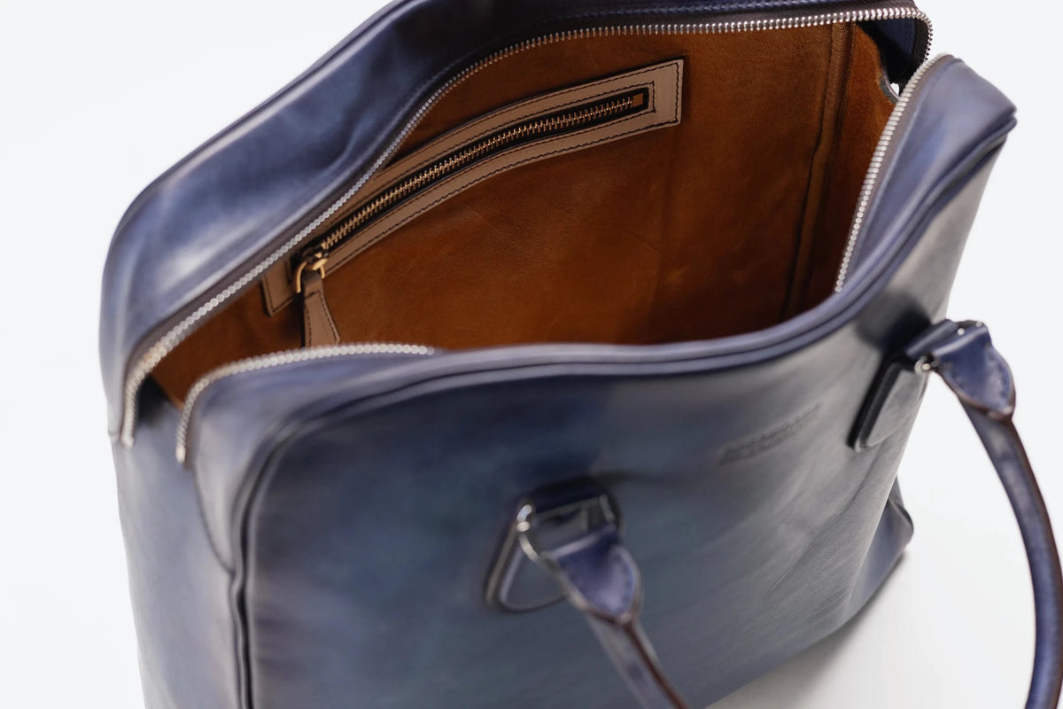 Bosphorus LeatherTote - Patina Blue
