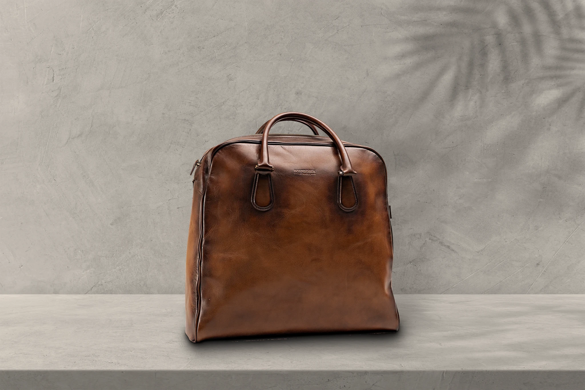 Bosphorus LeatherTote - Patina Brown