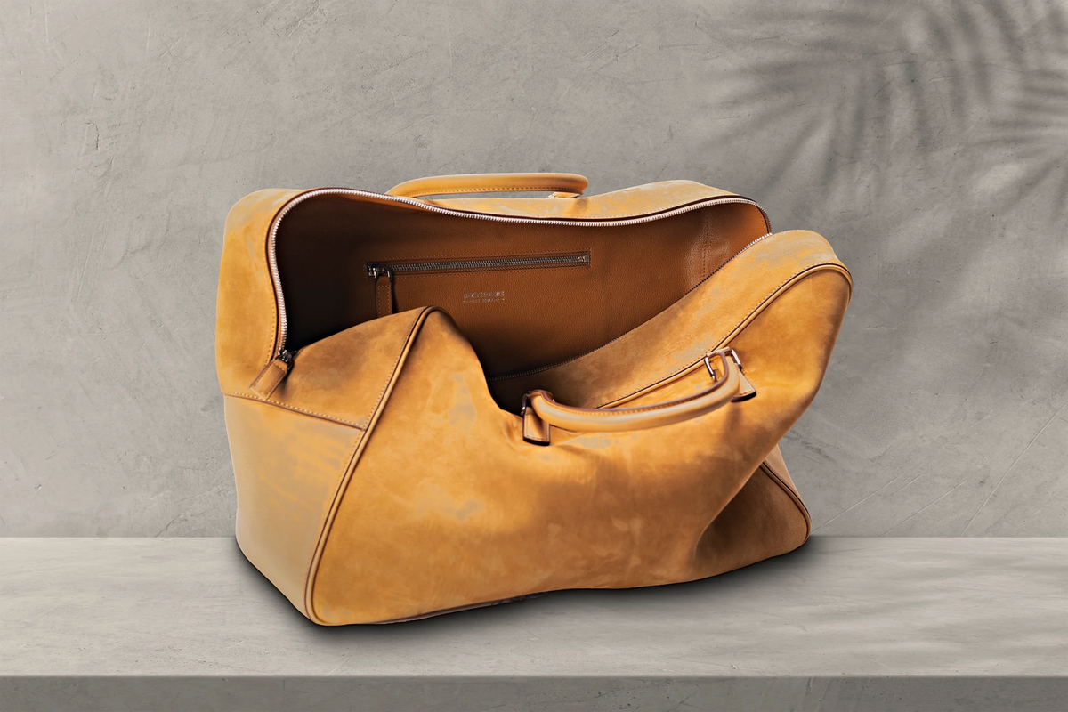 Bosphorus LeatherWeekender - Nubuck Camel