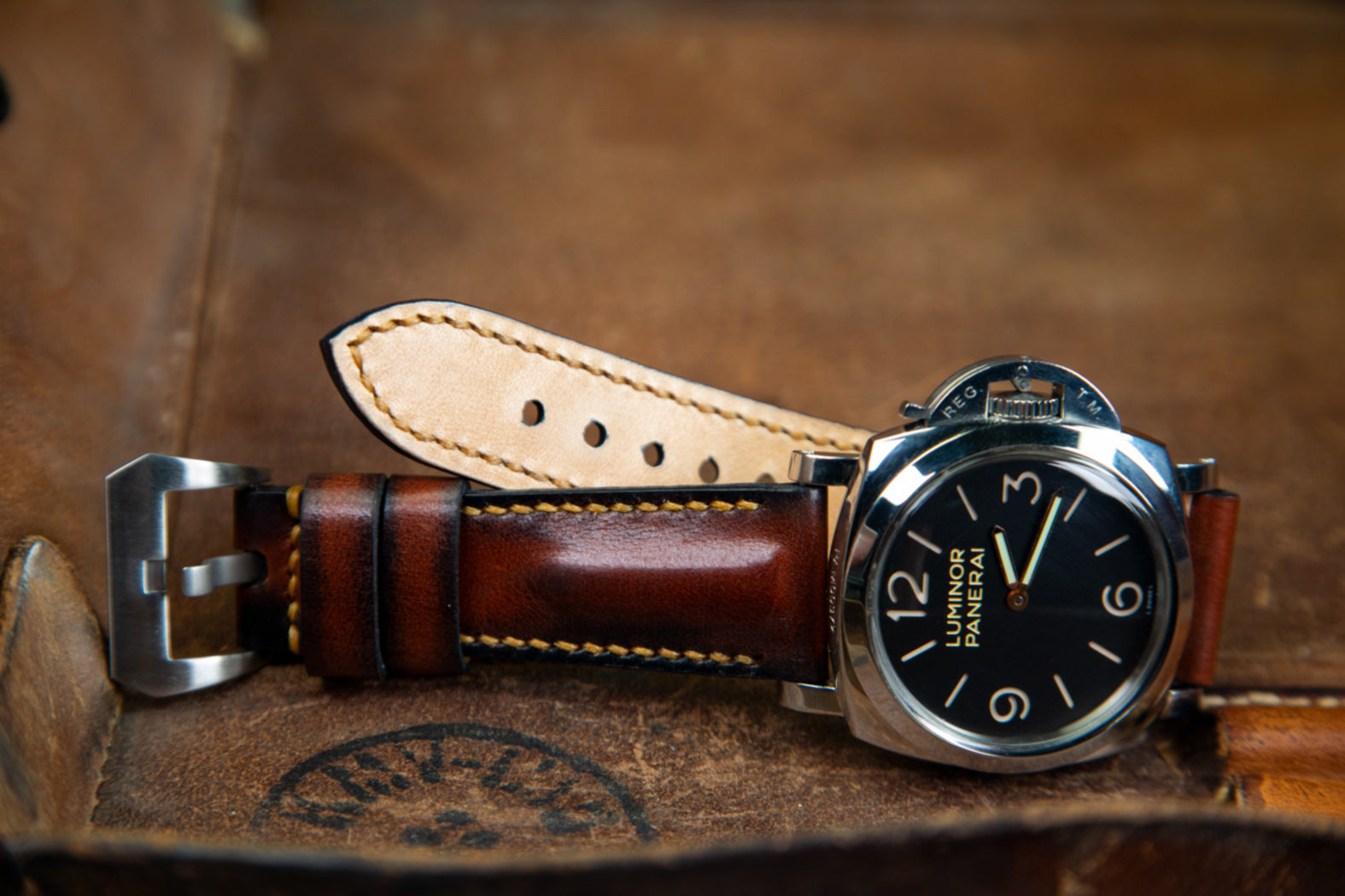 Bosphorus Watch Strap - Padded Syrup Brown