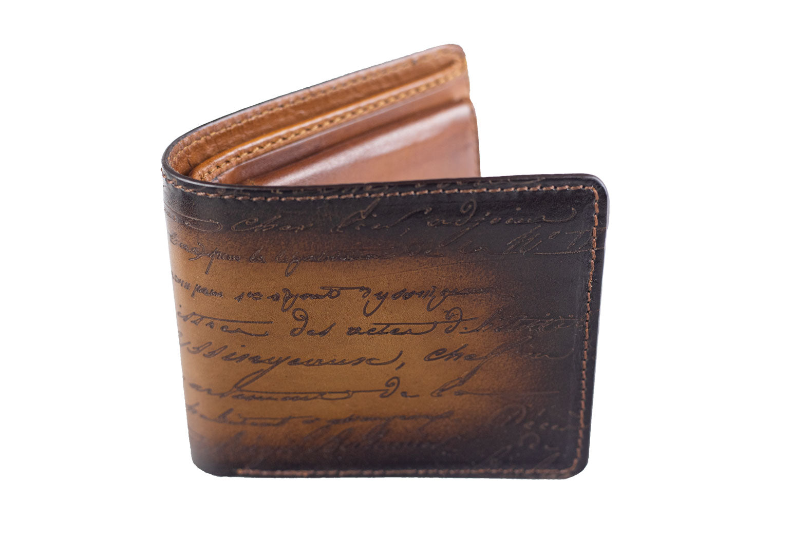 Leather Scripto Patina Java Brown Wallet Medium