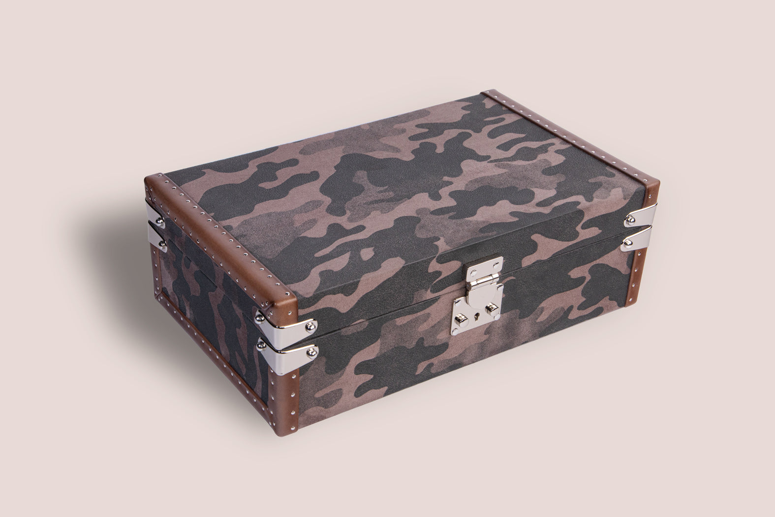 Petra Watch Case - Camouflage Charcoal