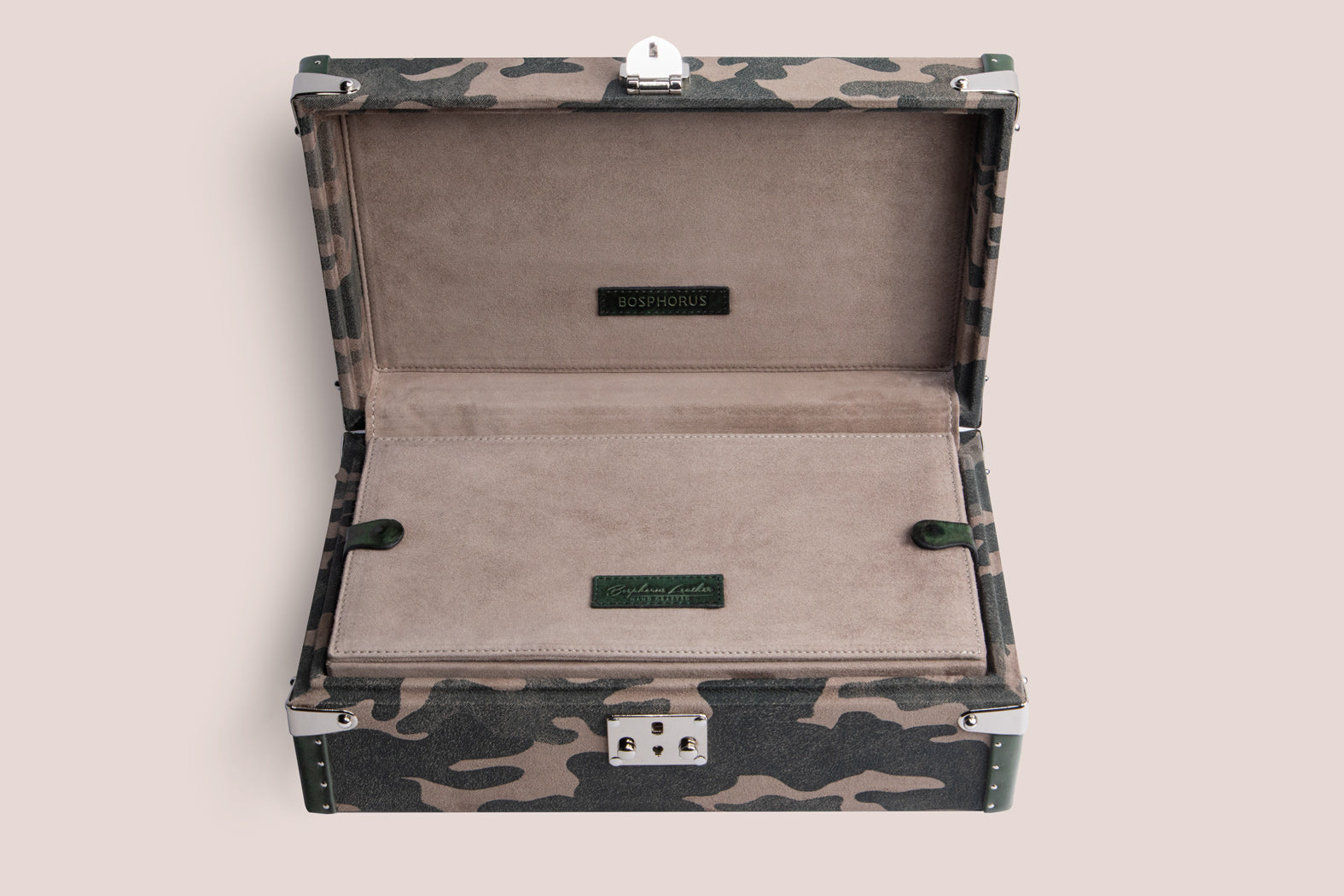 Petra Watch Case - Camouflage Green