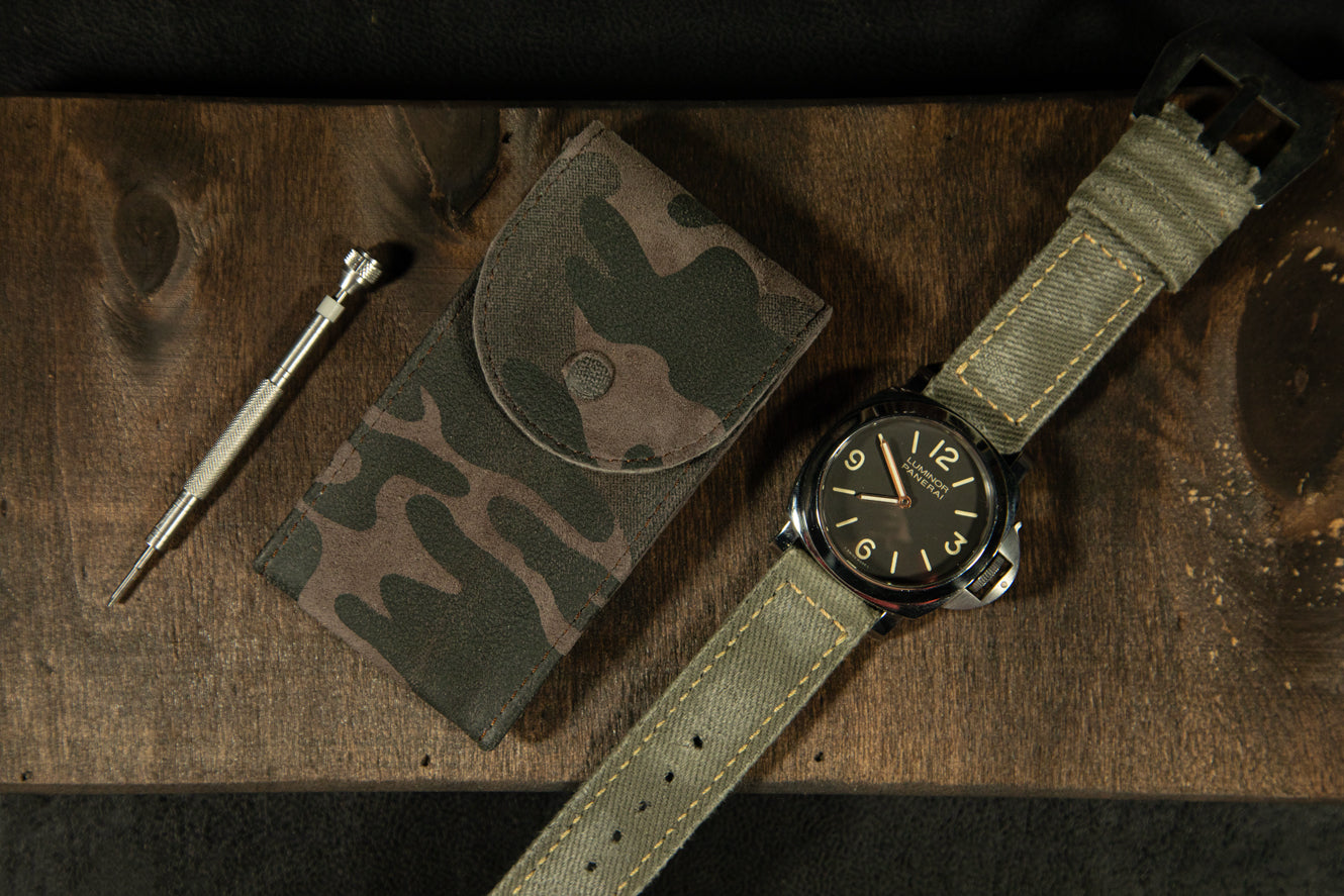 Watch Pouch - Camouflage Charcoal