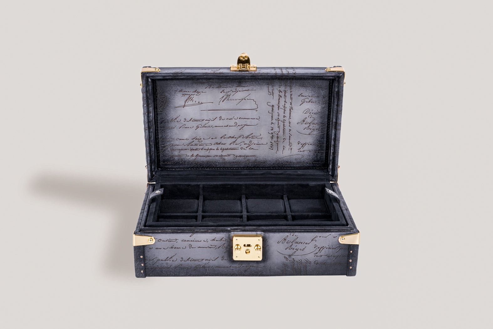 Petra Watch Case - Parchment Patina Grey